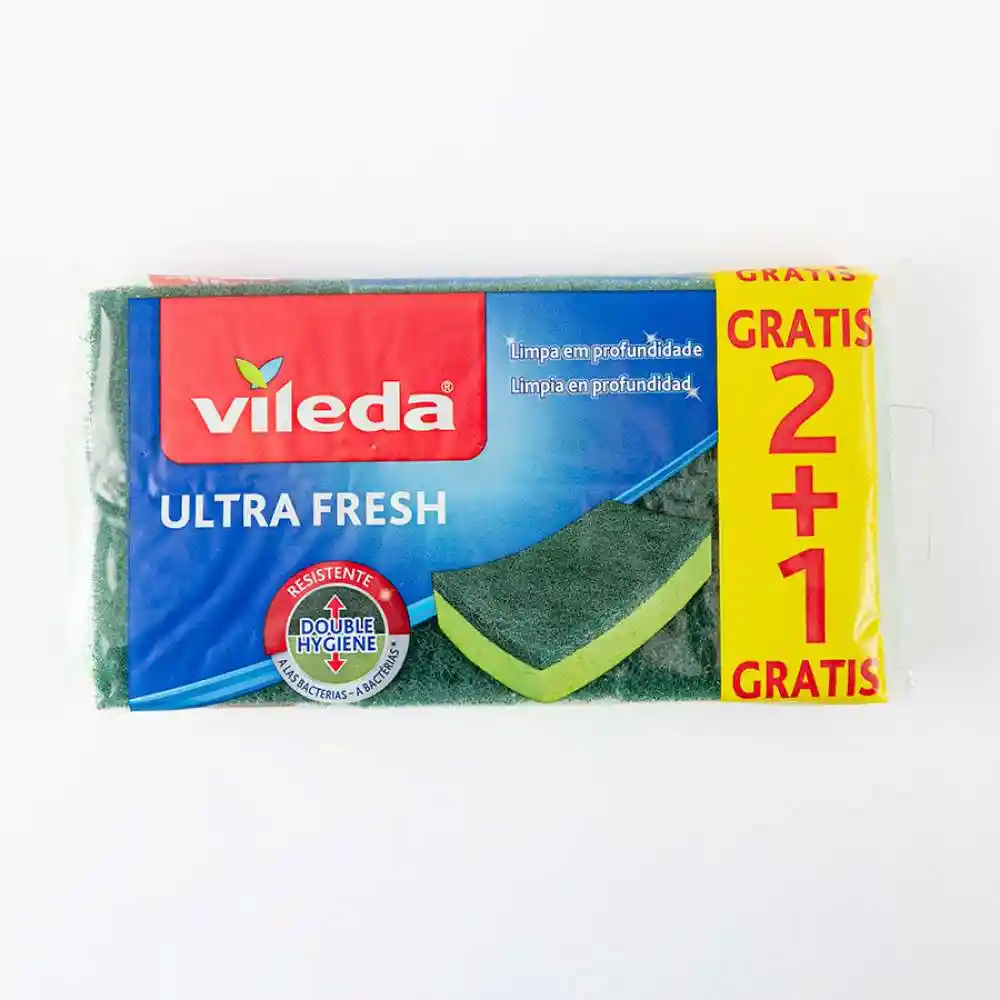 Esponja Vileda Verde 3 Und