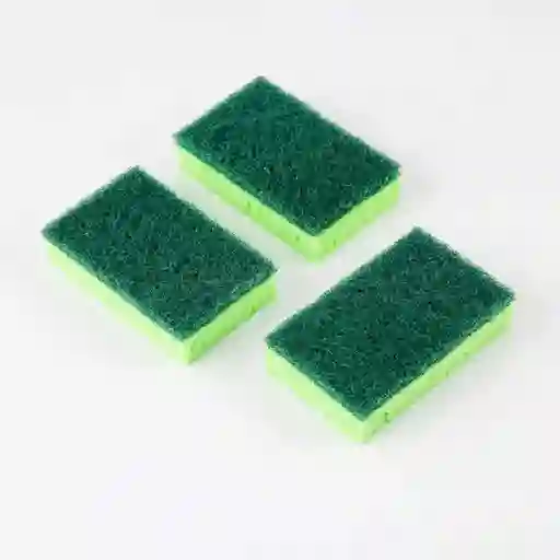 Esponja Vileda Verde 3 Und
