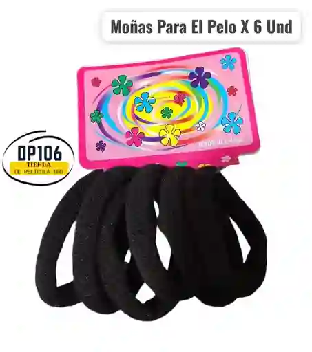 Moñas Para El Pelo X 6 Und