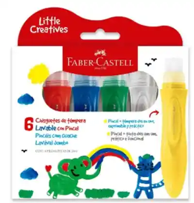 Tempera Recargable Diseñada Para Manos Pequeñas X 6 Und