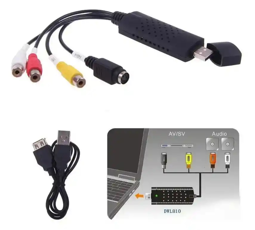 Tarjeta De Captura De Vídeo Usb Audio/vídeo Para Pc Portátil