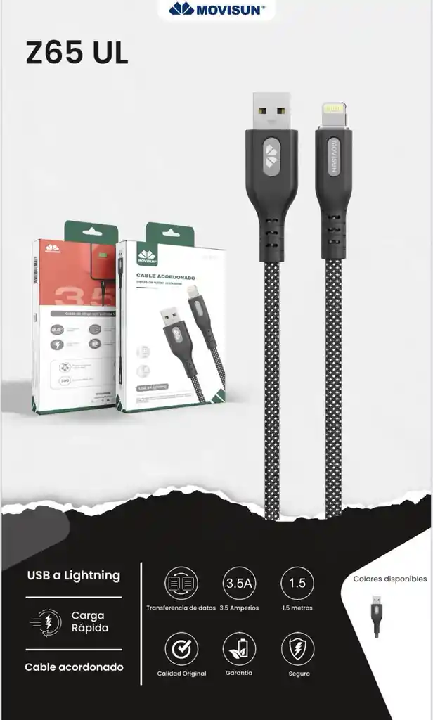 Cable Acordonado Iphone