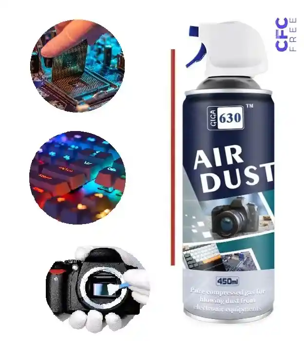 Aire Comprimido 450 Ml Limpiador Electrónico Duster Plumero Aerosol Spray Lata