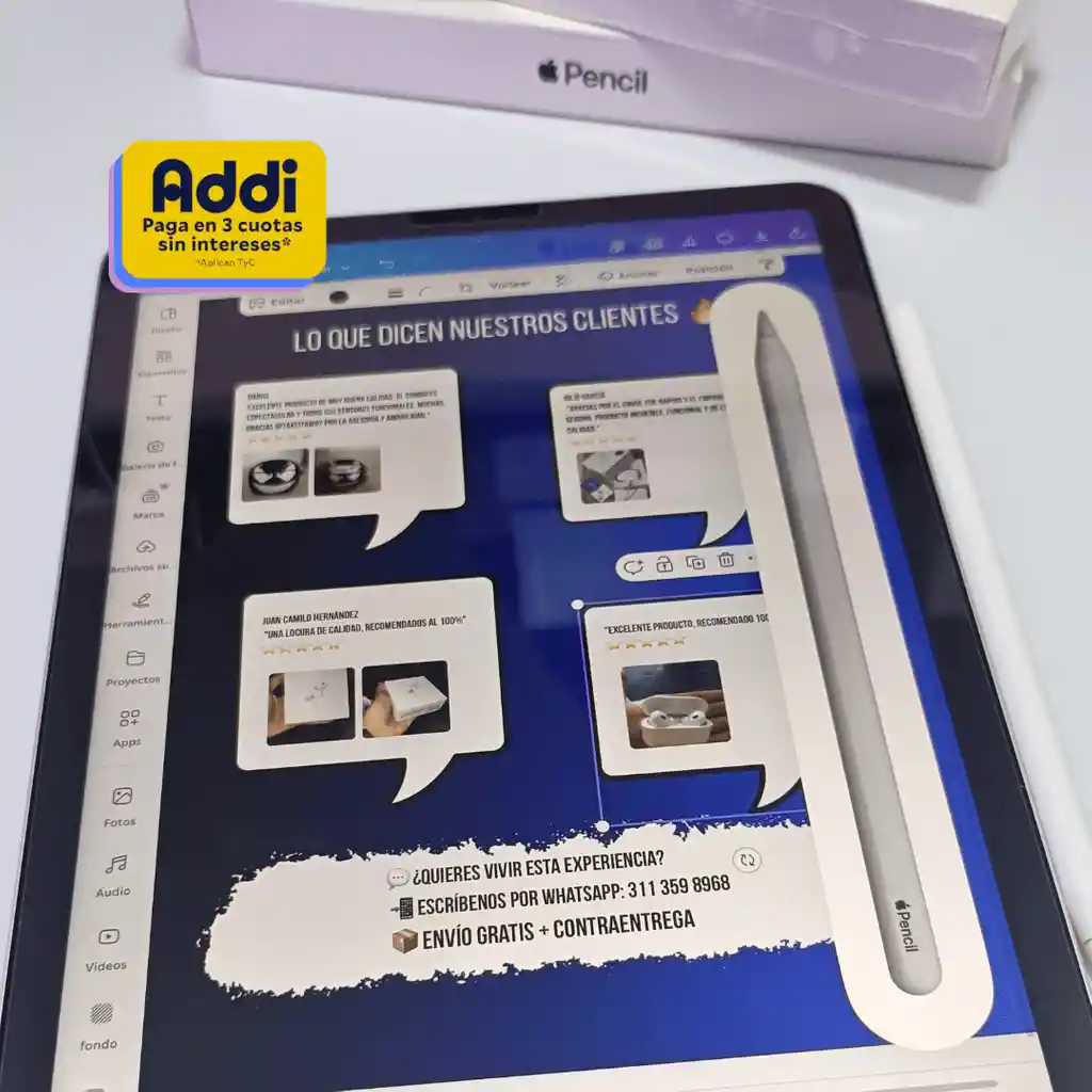 Lápiz Táctil Para Ipad (2da Generación) – Rechazo De Palma | Carga Magnética