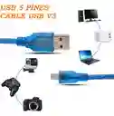 Cable Usb A 5 Pines, Metro Y Medio Blindado - Cable Usb V3