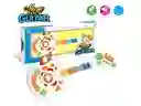 Guitarra Electrónica Blanca Musical Infantil Didáctica Baby Ángel Para Niños Con Luces Y Sonido