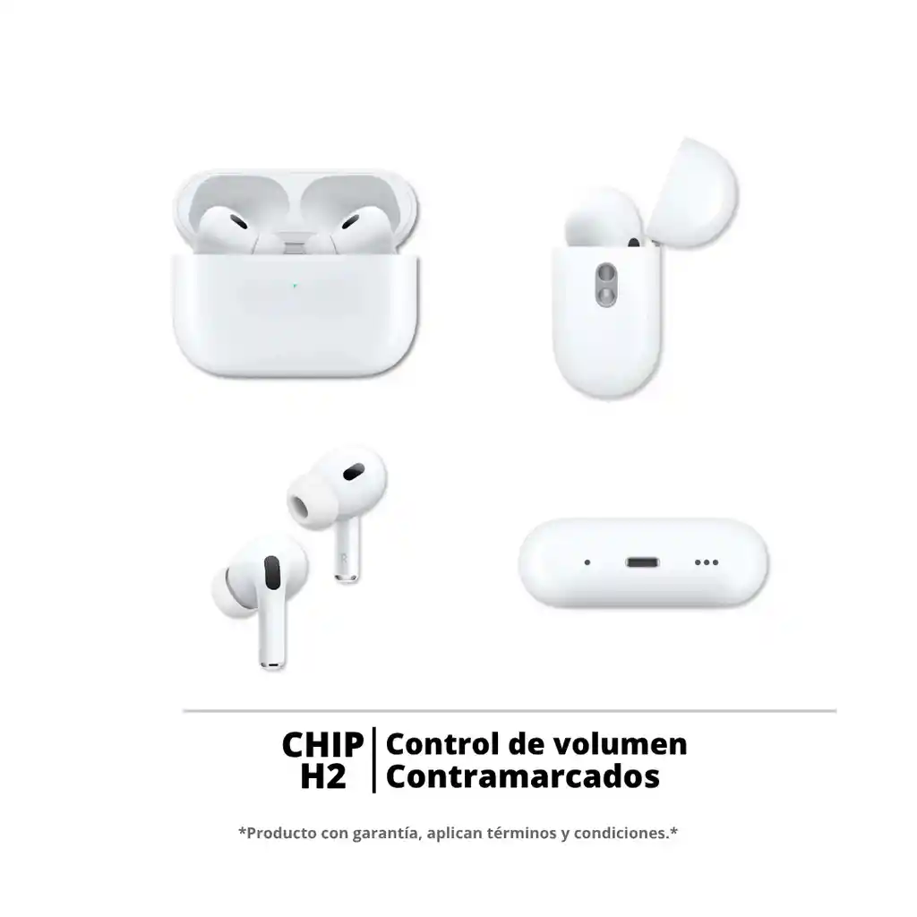 Audífonos Inalámbricos Pro 2da Gen + Estuche – Calidad 1.1 | Cancelación De Ruido