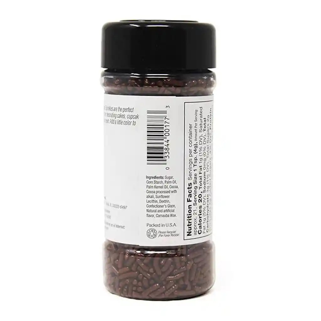 Badia Chispitas De Chocolate – Decoración Dulce Para Postres | Ingredientes De Calidad Kosher Y Sin Gluten | 3oz (85.1g)