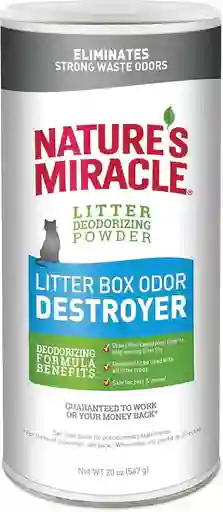 Nature Miracle Gato Polvo Destructor De Olores 20oz