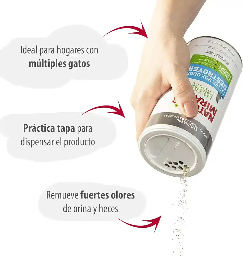 Nature Miracle Gato Polvo Destructor De Olores 20oz