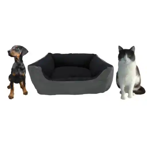 Cama Mediana Impermeable Gris