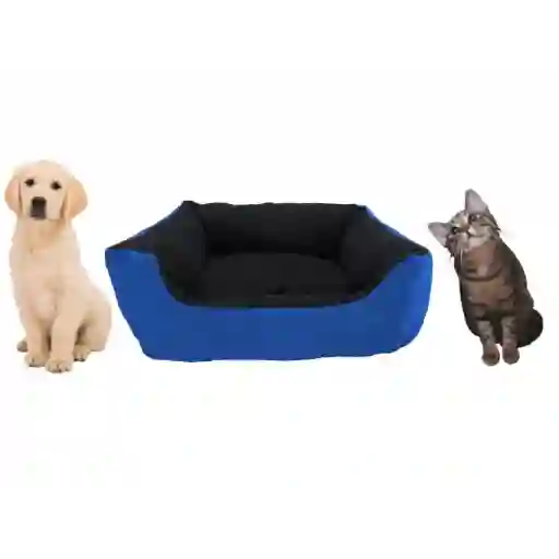 Cama Mediana Impermeable Azul Claro