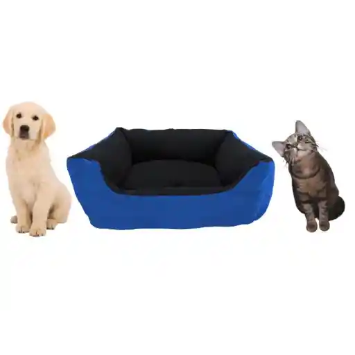 Cama Mediana Impermeable Azul Claro