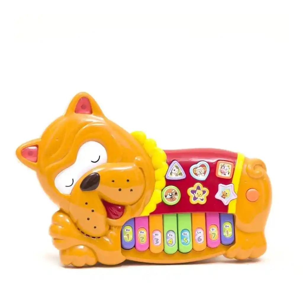 Piano Electrónico León/perro Musical Infantil Didáctica Para Niños Con Luces Y Sonido Grande
