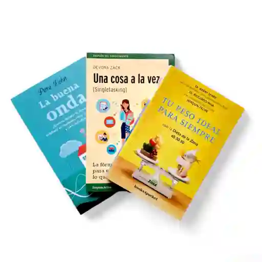 Combo X3 Libros: Bienestar, Salud Y Productividad Personal