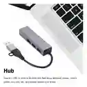 Hub Usb 3.0 Con Puerto Ethernet 1000mbs Rj45 + Adap A Tipo C