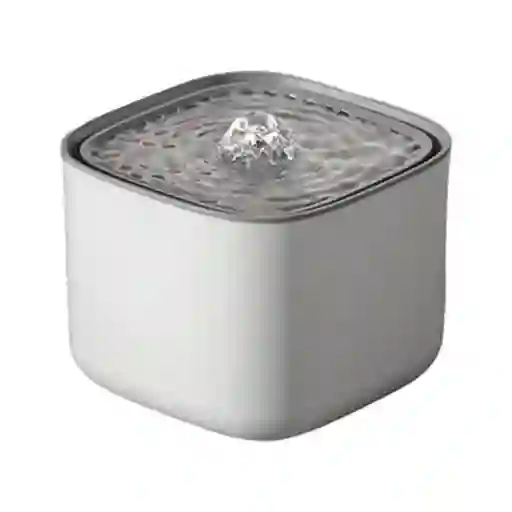 Fuente De Agua Para Mascotas Portátil De 3 Litros Blanco