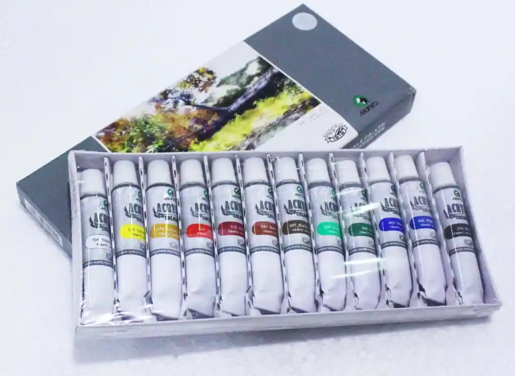 Pintura Acrilica Maries X12 Unidades