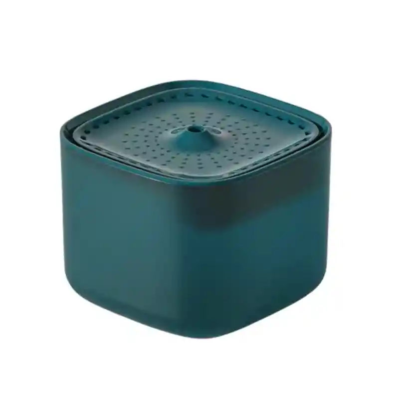 Fuente De Agua Para Mascotas Portátil De 3 Litros Azul Petroleo