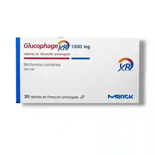 Glucophage Xr 1000mg X 30 Tabletas
