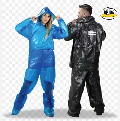 Impermeable Desechable Talla L ,3 Piezas
