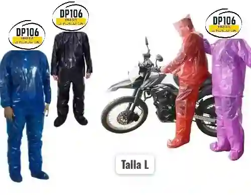 Impermeable Desechable Talla L ,3 Piezas
