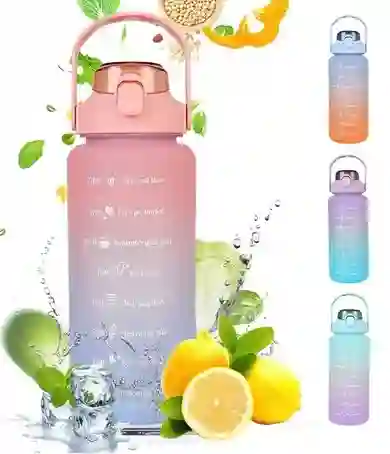 Termos Para Agua Con Frases Motivacional Y Sticker (2000ml)