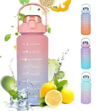 Termos Para Agua Con Frases Motivacional Y Sticker (2000ml)