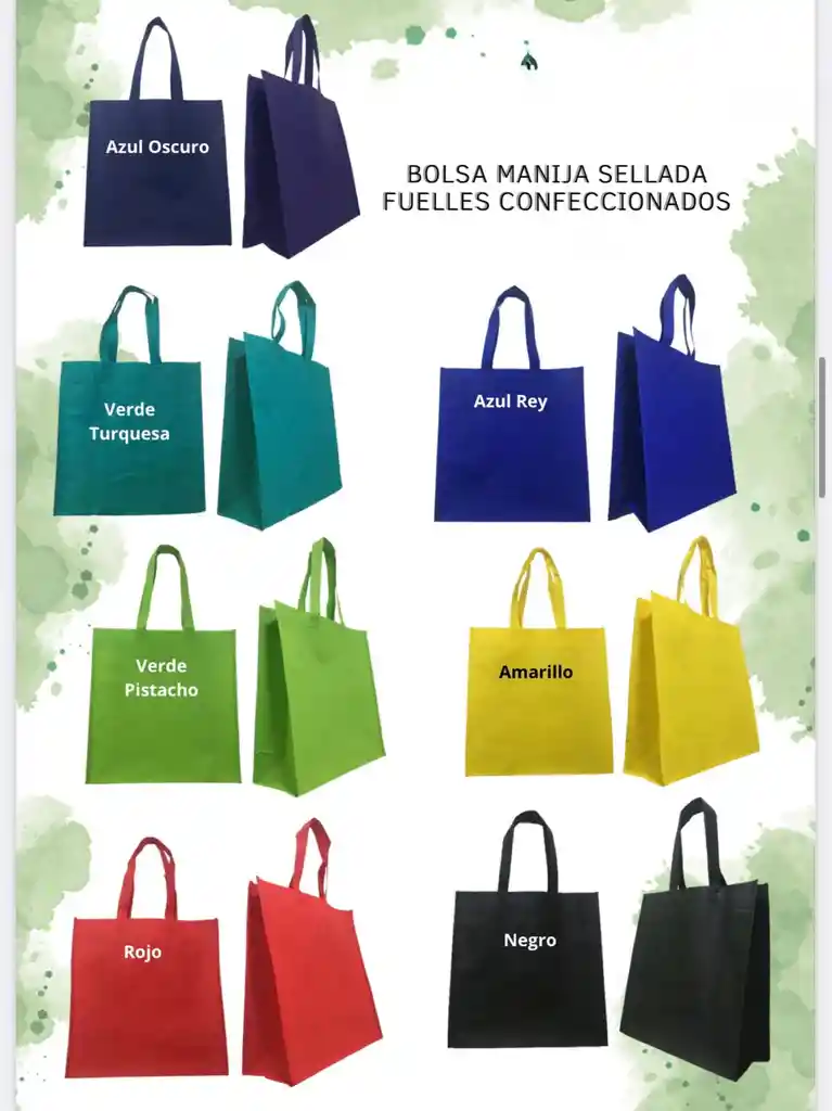 Bolsa Cambrel 40x40 Con Fuelle
