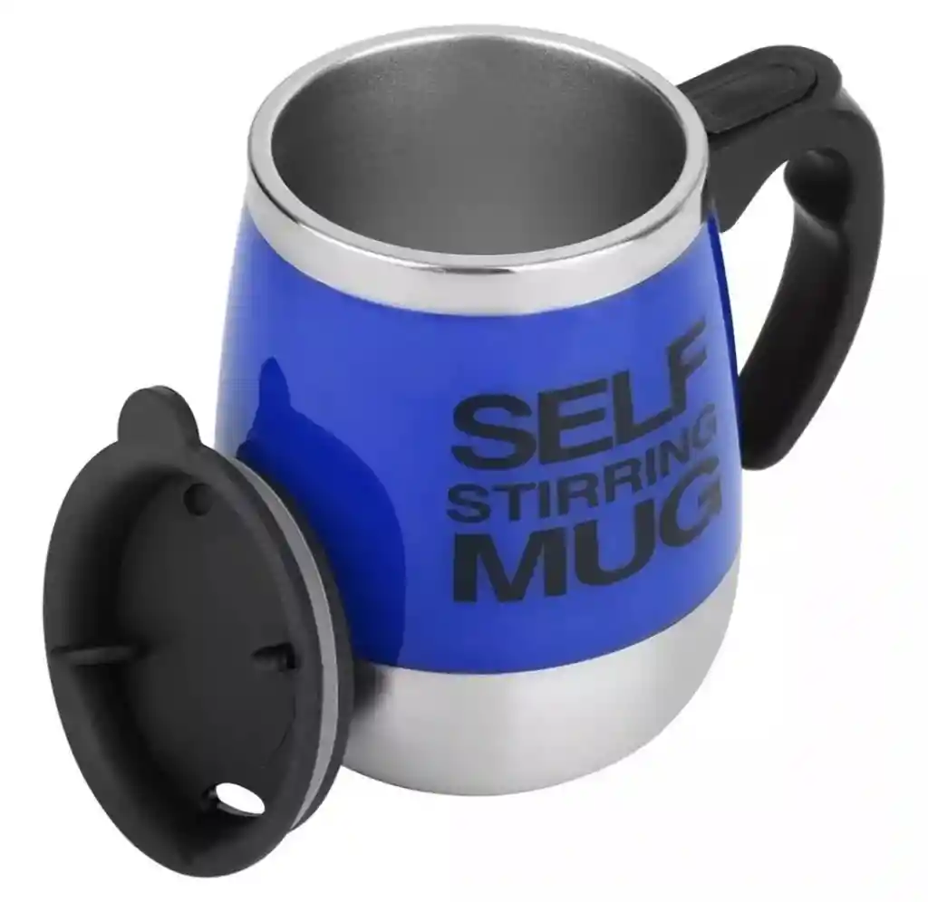 Vaso Taza Pocillo Mezclador Elèctrico Mug Cafe 400ml Azul Oscuro