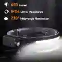 Linterna Banda Para Cabeza Led Camping Manos Libres Sensor Linterna Negro Luz Blanco