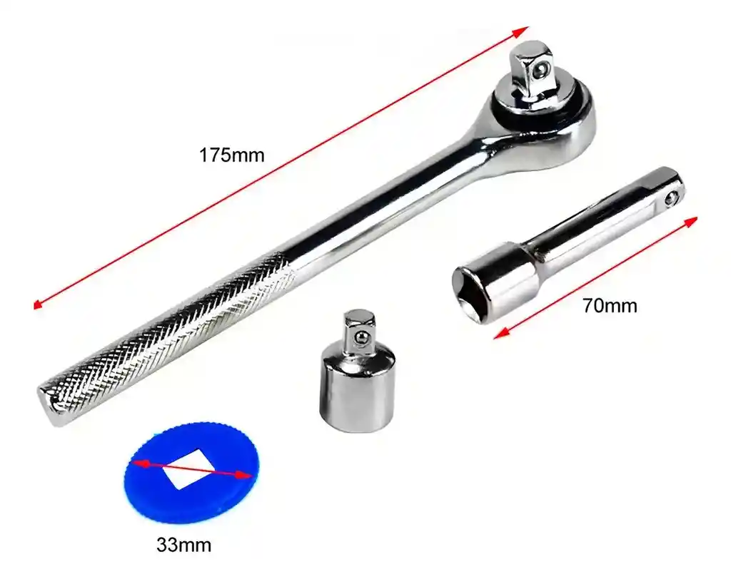 Juego De Herramientas Copas Ratchet X 40 Pcs Carro Moto Meca