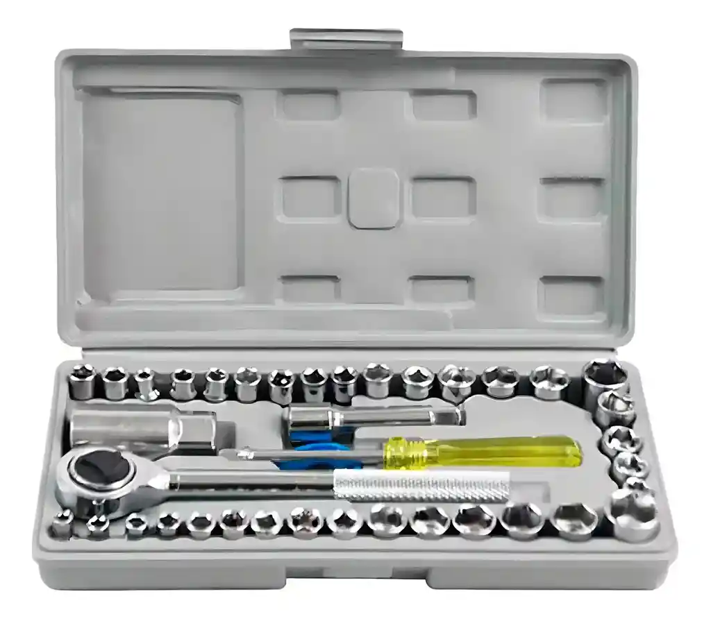 Juego De Herramientas Copas Ratchet X 40 Pcs Carro Moto Meca