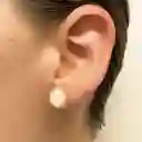Aretes De Cuarzo Rosado Natural – Plata S925 Con Baño En Oro De 18k