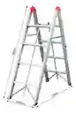 Escalera Plegable Multiproposito 4 Pasos En Aluminio 1.50 Metros