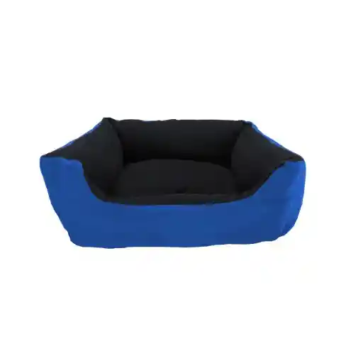 Cama Grande Para Mascota Con Cojín Lavable Impermeable Azul Claro