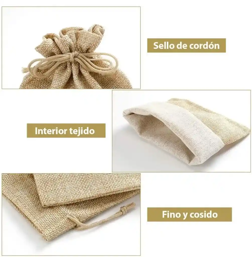 Bolsa Yute Cordon 10x14cm