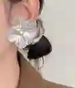 Aretes Flor Plateada