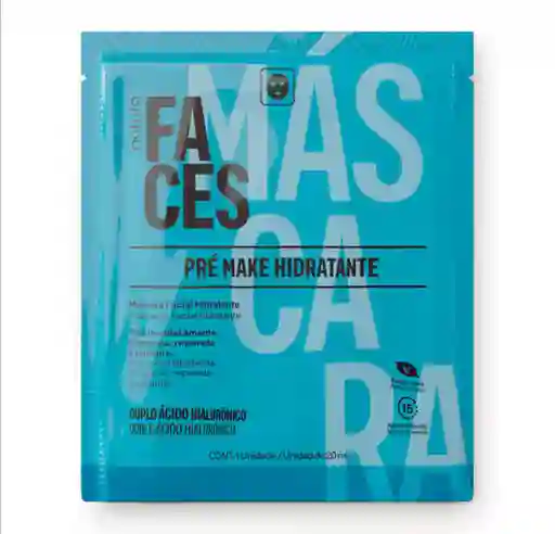 Máscara Facial Hidratante Doble Ácido Hialurónico Faces