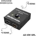 Adaptador Duplicador De Pantalla Bidireccional Hdmi 4k