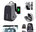 Morral Almacenamiento Bolso Morral Antirrobo Gris