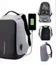 Morral Almacenamiento Bolso Morral Antirrobo Gris