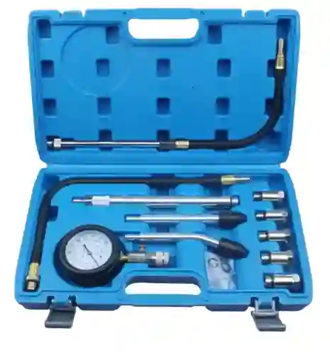 Manómetro Kit Prueba Compresión Cilindro Motor Gasolina 11 Piezas
