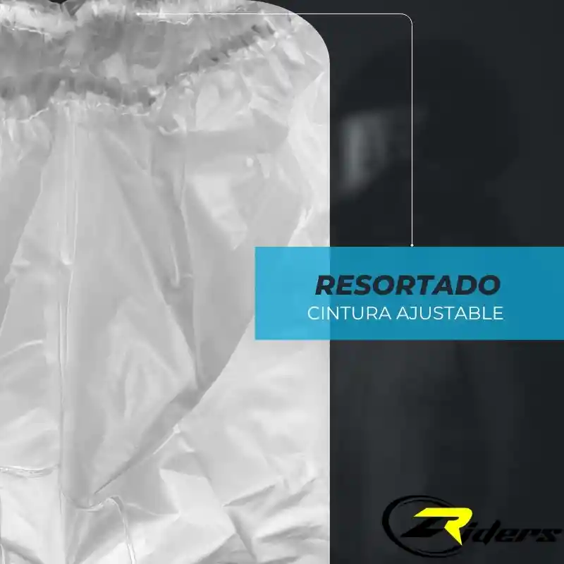 Pantalon 100% Impermeable Siliconado Liviano Moto Ciclismo Transparente Disponible Talla L, M, Xl Y Xxl
