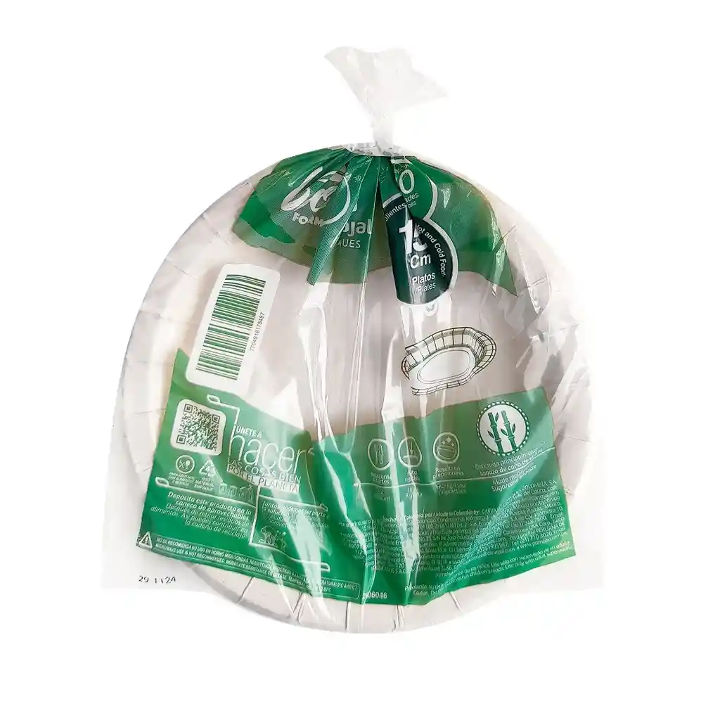 Bioform Plato De Carton 15.5cm X 20und