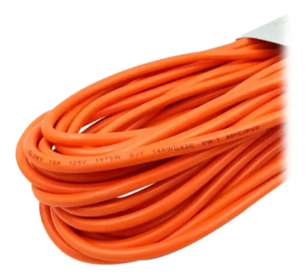 Extensión Eléctrica Industrial X 10 Metros Naranja