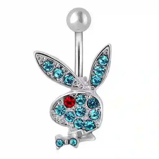 Piercing Ombligo Play Boy Azul