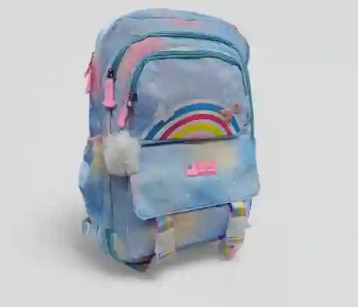 Morral Almacenamiento Bolso Escolar Bolso De Niña Azul