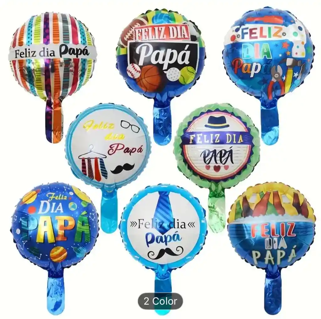 Globo Metalizado "feliz Dia Papá" De 10″