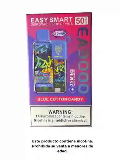 Easy Smart 9.000 Puffs Blue Cotton Candy